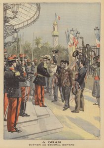 Ovação para o general Boitard em Oran, na Argélia